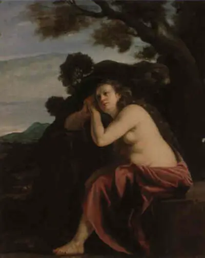 The Penitent Magdalene in a Landscape Artemisia Gentileschi